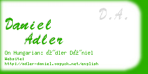 daniel adler business card